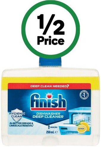 Woolworths Finish dishwasher cleaner 250ml offer