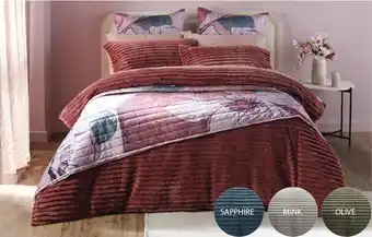 Spotlight Koo ursula ultra soft stripe quilt cover set offer