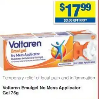 My Chemist Voltaren Emulgel No Mess Applicator Gel 75g offer