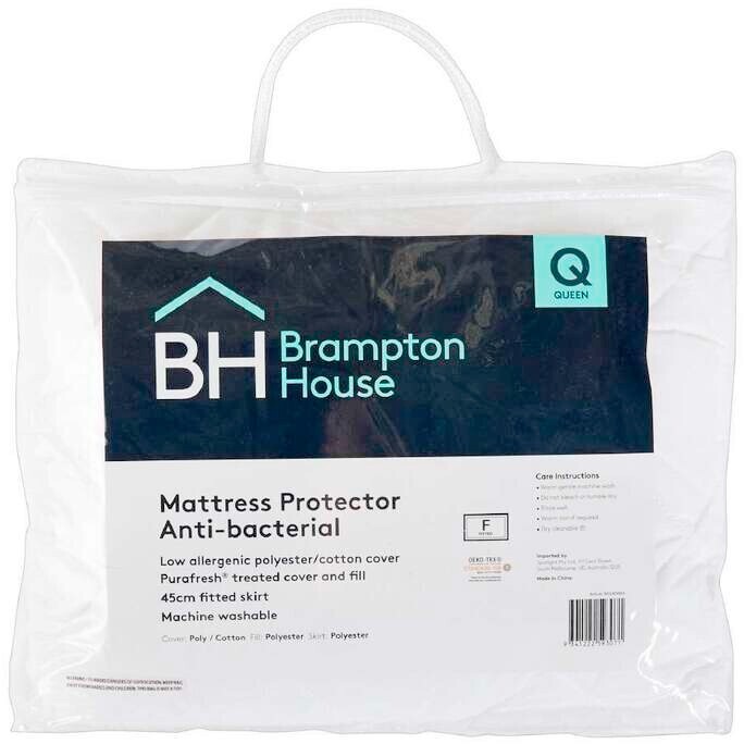 Brampton house antibacterial fitted mattress protector offer at Spotlight