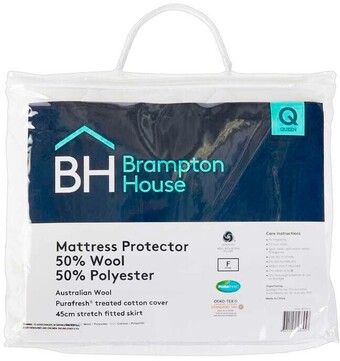 Spotlight Brampton house 50% wool 50% polyester mattress protector offer