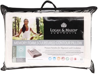 Spotlight Logan & mason contour memory foam pillow offer