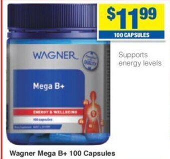 My Chemist Wagner Mega B+ 100 Capsules offer