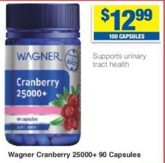 My Chemist Wagner Cranberry 25000+ 90 Capsules offer