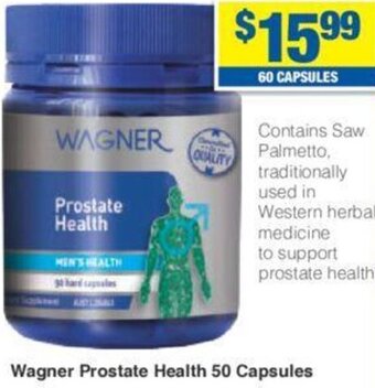My Chemist Wagner Prostate Health 50 Capsules offer