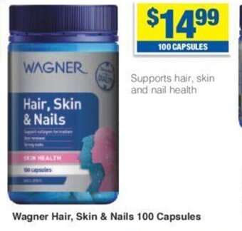 My Chemist Wagner Hair, Skin & Nails 100 Capsules offer