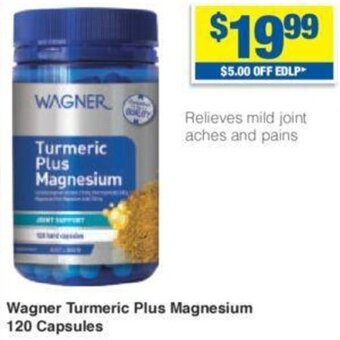 My Chemist Wagner Turmeric Plus Magnesium 120 Capsules offer