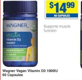 My Chemist Wagner Vegan Vitamin D3 1000IU 60 Capsules offer
