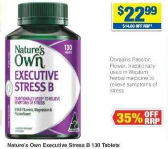 My Chemist Nature's Own Executive Stress B 130 Tablets offer
