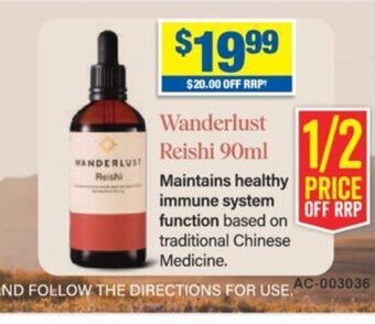 My Chemist Wanderlust Reishi 90ml offer