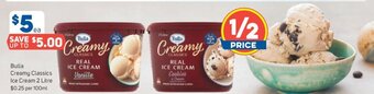 Foodland Bulla Creamy Classics Ice Cream 2 Litre offer