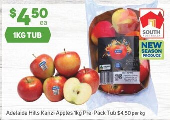 Foodland Adelaide Hills Kanzi Apples 1kg Pre-Pack Tub offer