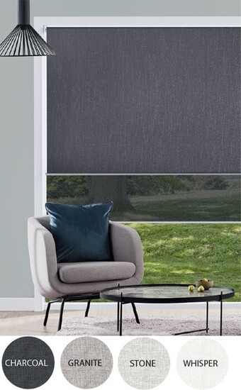 Spotlight 40% off neutrals dual roller blinds offer