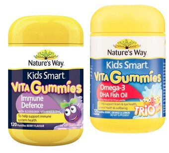 Coles Nature's way kids smart vita gummies 120 pack^ offer