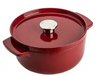 Myer Kitchenaid cast iron casserole 22cm/3.3l - empire red offer