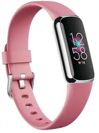 Myer Fitbit luxe in orchid and platinum offer
