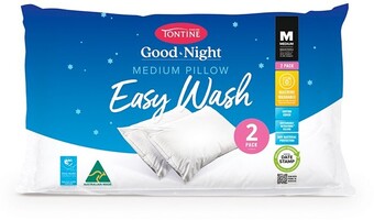BIG W Tontine 2-pack good night easy wash pillows offer