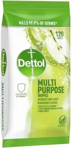 BIG W Dettol 120-pack multipurpose wipes apple* offer