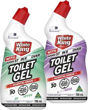 BIG W White king toilet gel with added stain remover 700ml* offer