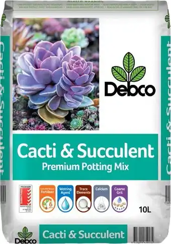BIG W Debco cacti and succulant premium potting mix 10-litre offer
