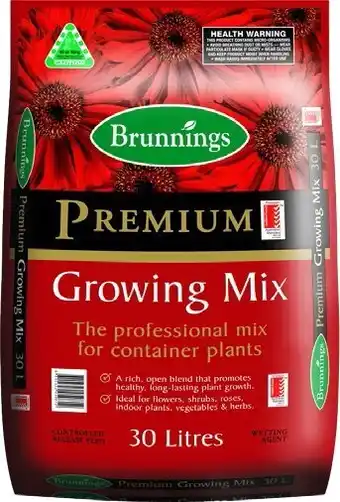 BIG W Brunnings premium growing potting mix offer
