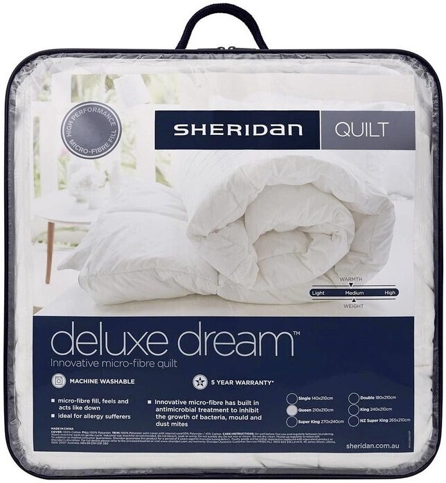 Sheridan deluxe dream quilt offer at Myer