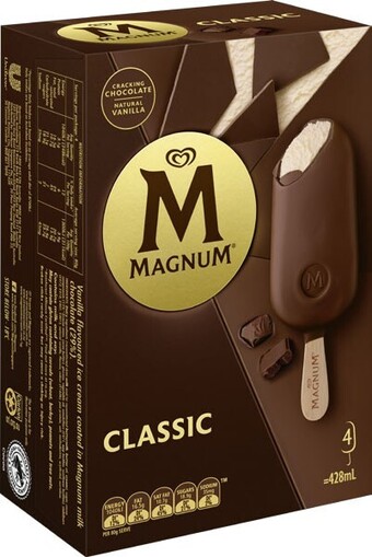IGA Streets magnum ice cream 4‑6 pack selected varieties offer