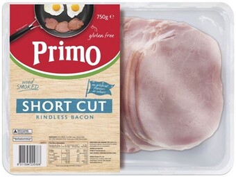 IGA Primo short cut rindless bacon 750g offer
