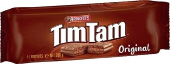 IGA Arnott’s chocolate tim tam biscuits 165-200g selected varieties offer