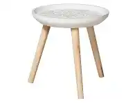 Dana Lyon Wooden Round Side Table, Medium