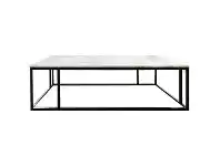 LivingStyles Lowell Marble Topped Metal Coffee Table, 140cm offer