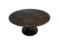 Perrier Iron Round Pedestal Coffee Table, 90cm