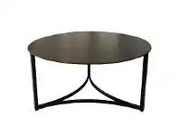 LivingStyles Martell Iron Round Coffee Table, 92cm offer