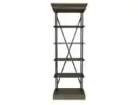 LivingStyles Pallais Iron & Oak Timber Slim Display Shelf offer