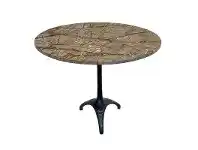 LivingStyles Seine Marble & Iron Round Dining Table, 90cm offer