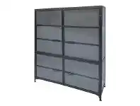 LivingStyles Almirah Industrial Iron Display Cabinet offer