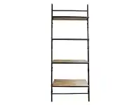 LivingStyles Heston Mango Wood & Iron Foldable Ladder Shelf offer