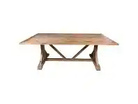 LivingStyles Cheltenham Recycled Pine Timber Trestle Dining Table, 210cm offer
