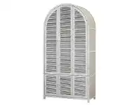 LivingStyles Elle Louvre Recycled Pine Timber Wardrobe offer