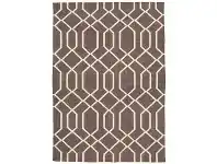 LivingStyles Fantasy Ripple Handmade Wool Rug, 230x320cm, Linen offer