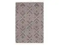 LivingStyles Rhythm Symphony Hand Loomed Wool Rug, 155x225cm, Grey offer
