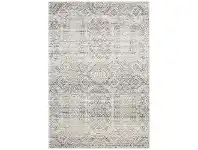 LivingStyles Mirage Zelda Transitional Rug, 200x290cm, Silver offer