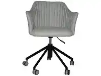 LivingStyles Coogee Commercial Grade Gravity Fabric Gas Lift Office Armchair, Steel / Black offer