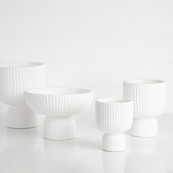 Pillow Talk Circa white planter by habitat offer