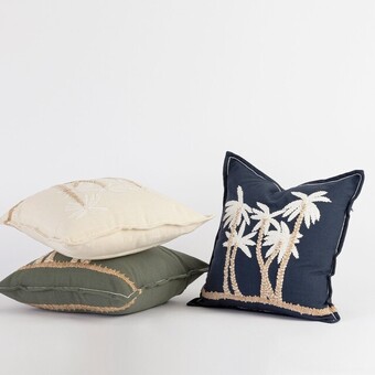 Pillow Talk Barbados feather cushion by m.u.s.e. offer