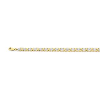 Angus & Coote 9ct gold diamond xoxo bracelet offer