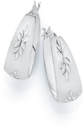 Angus & Coote Sterling silver 15mm hoops offer