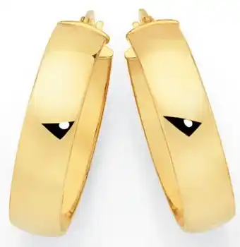 Goldmark 9ct gold 6x20mm hoop earrings offer