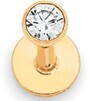 Goldmark 9ct gold cubic zirconia labret offer