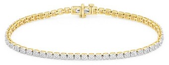 Goldmark 9ct gold diamond tennis bracelet offer
